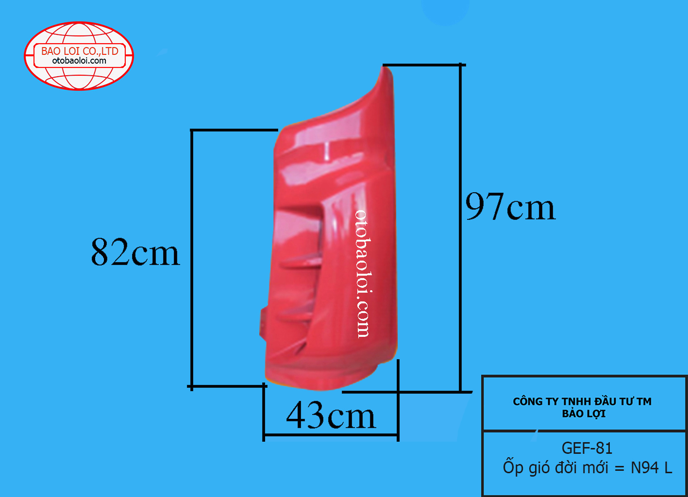 Ốp gió đời  mới = N94 L