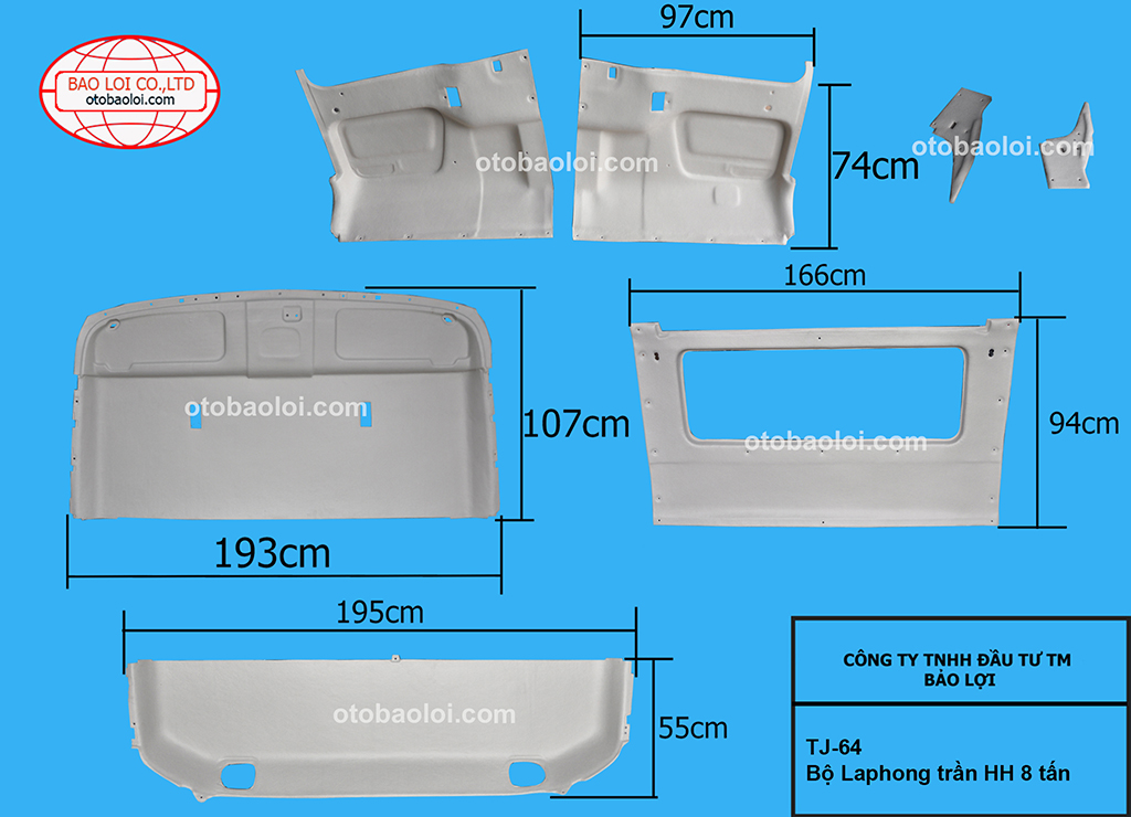 Bộ Laphong trần HH 8 tấn