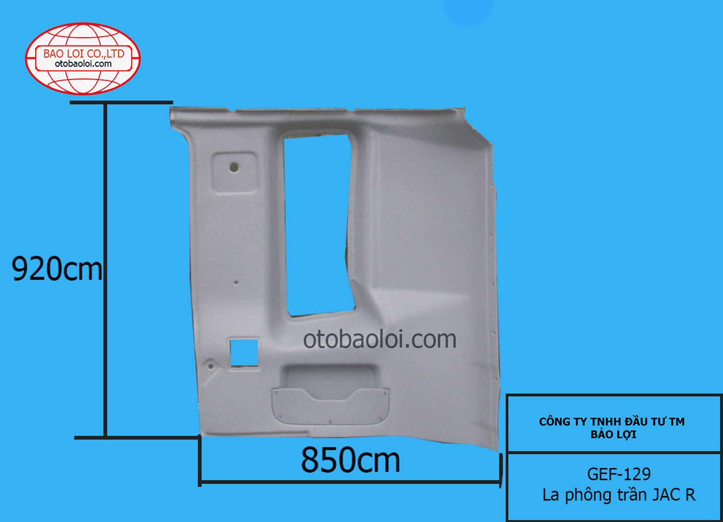 La phông trần JAC R