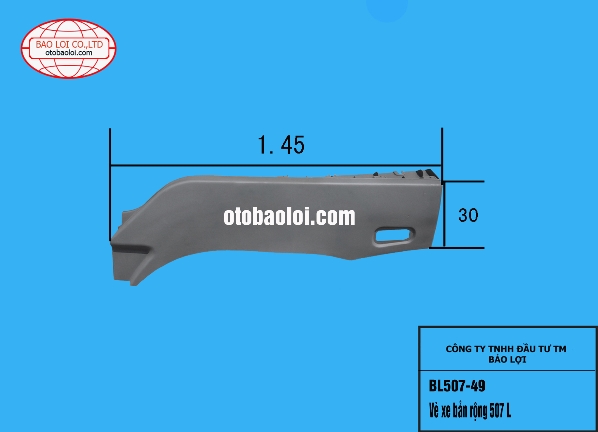 Vè xe bản rộng 507 L