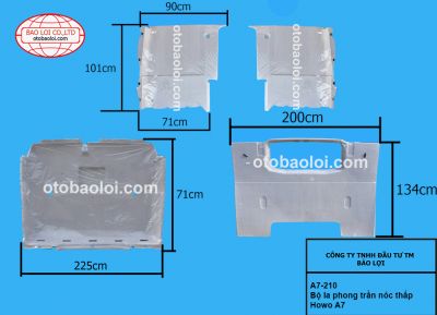 Bộ la phong trần nóc thấp Howo A7