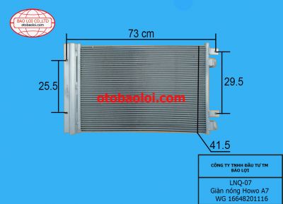 Giàn nóng Howo A7  WG 16648201116