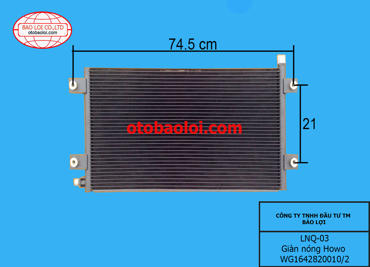 Giàn nóng Howo WG1642820010/2