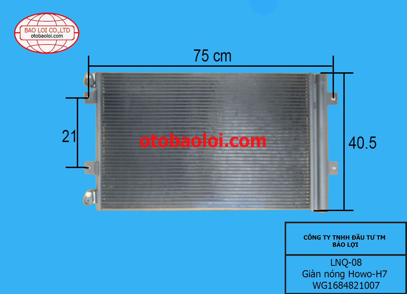 Giàn nóng Howo-H7 đầu kéo (loại bé)