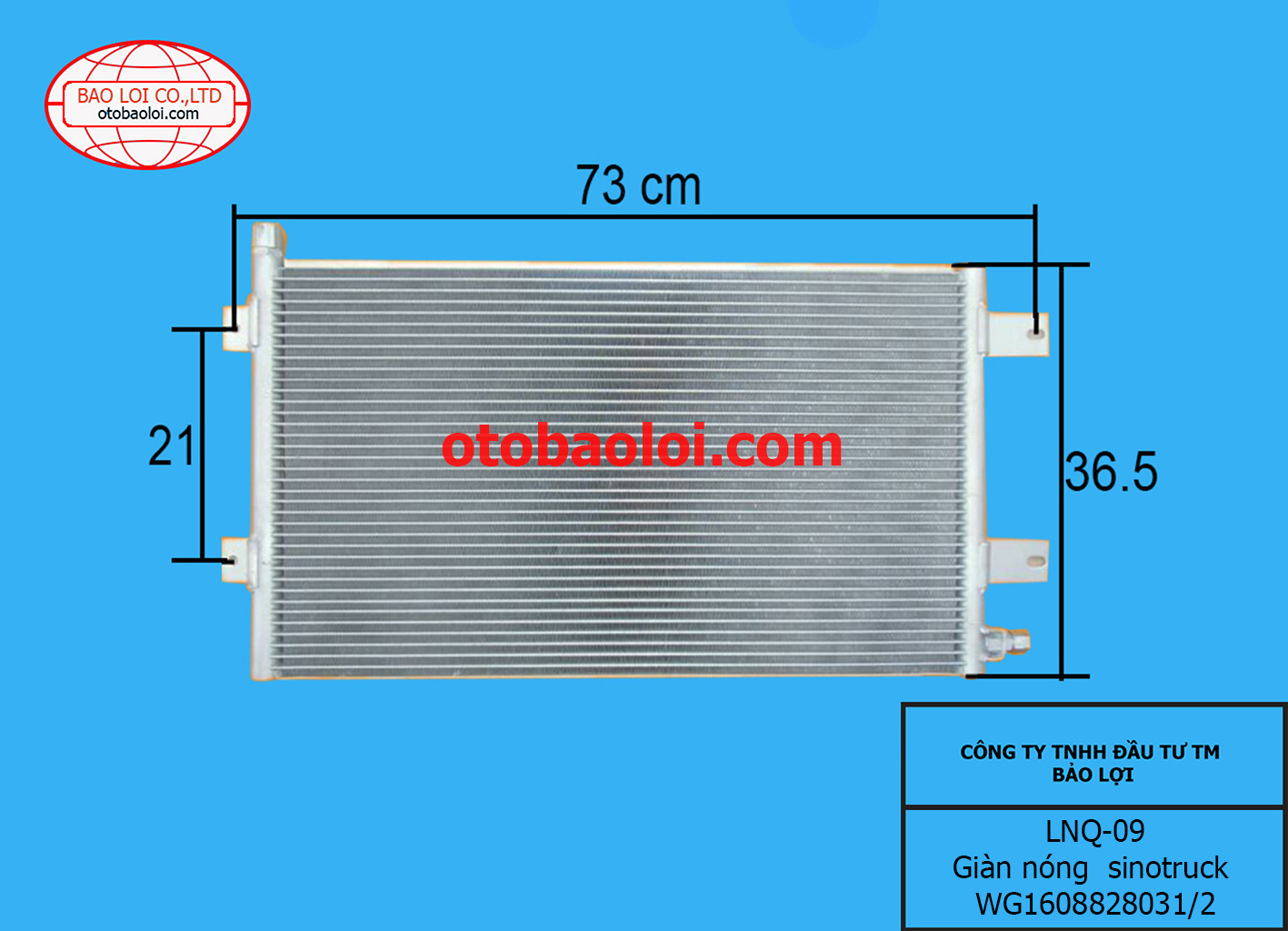 Giàn nóng  sinotruck WG1608828031/2