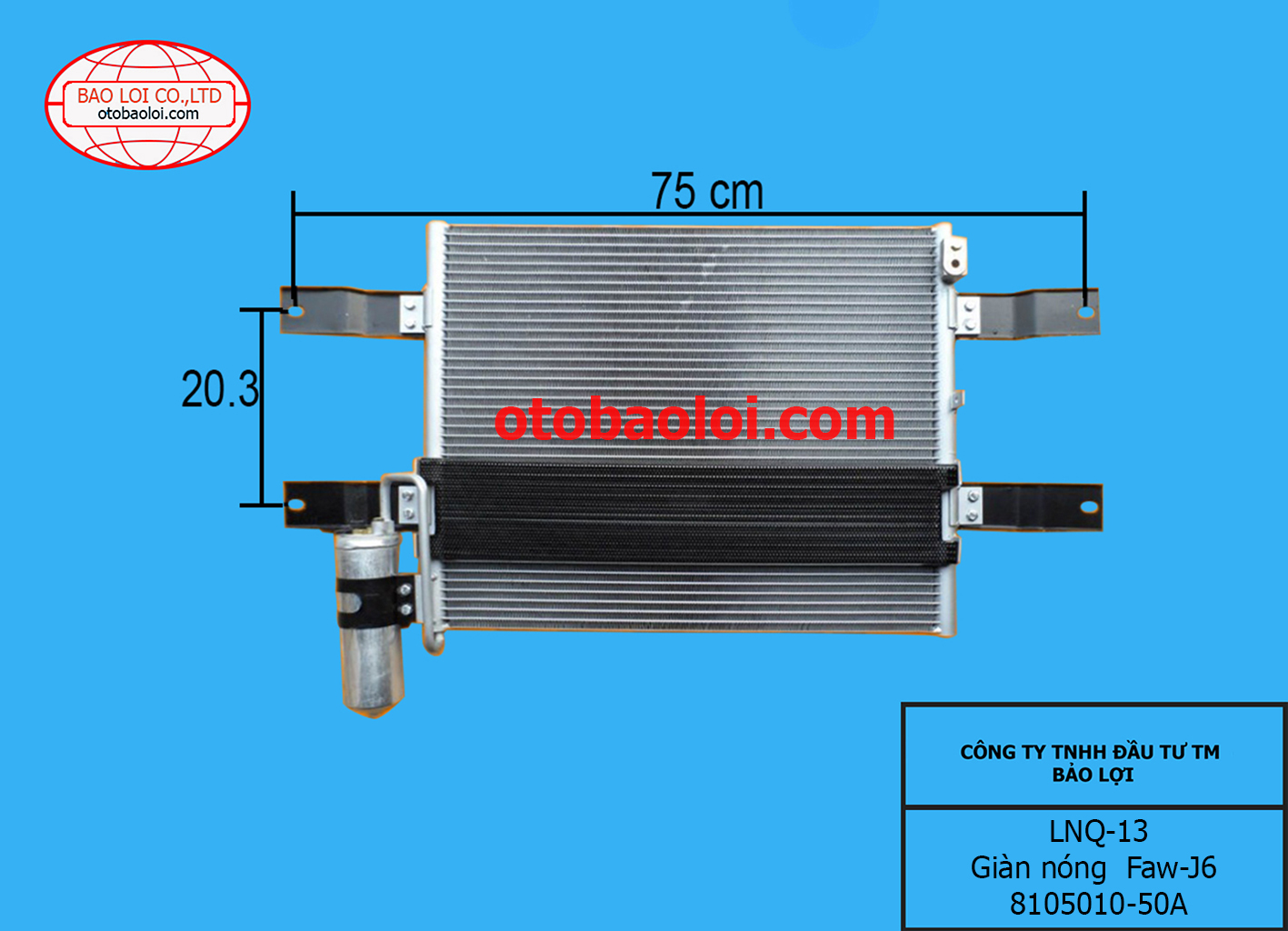 Giàn nóng  Faw-J6 8105010-50A