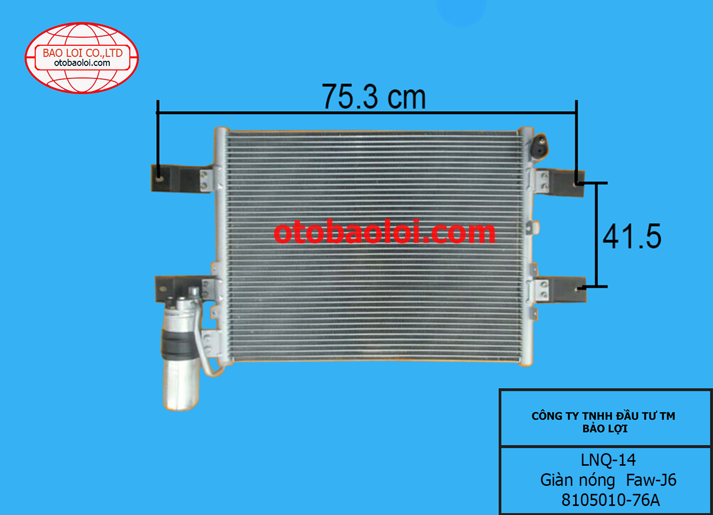 Giàn nóng  Faw-J6 8105010-76A