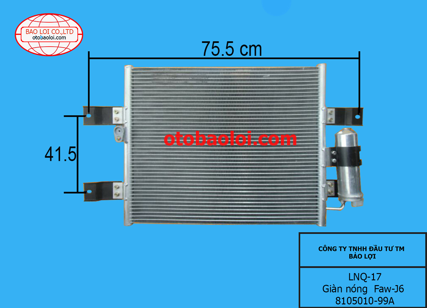 Giàn nóng  Faw-J6 8105010-99A