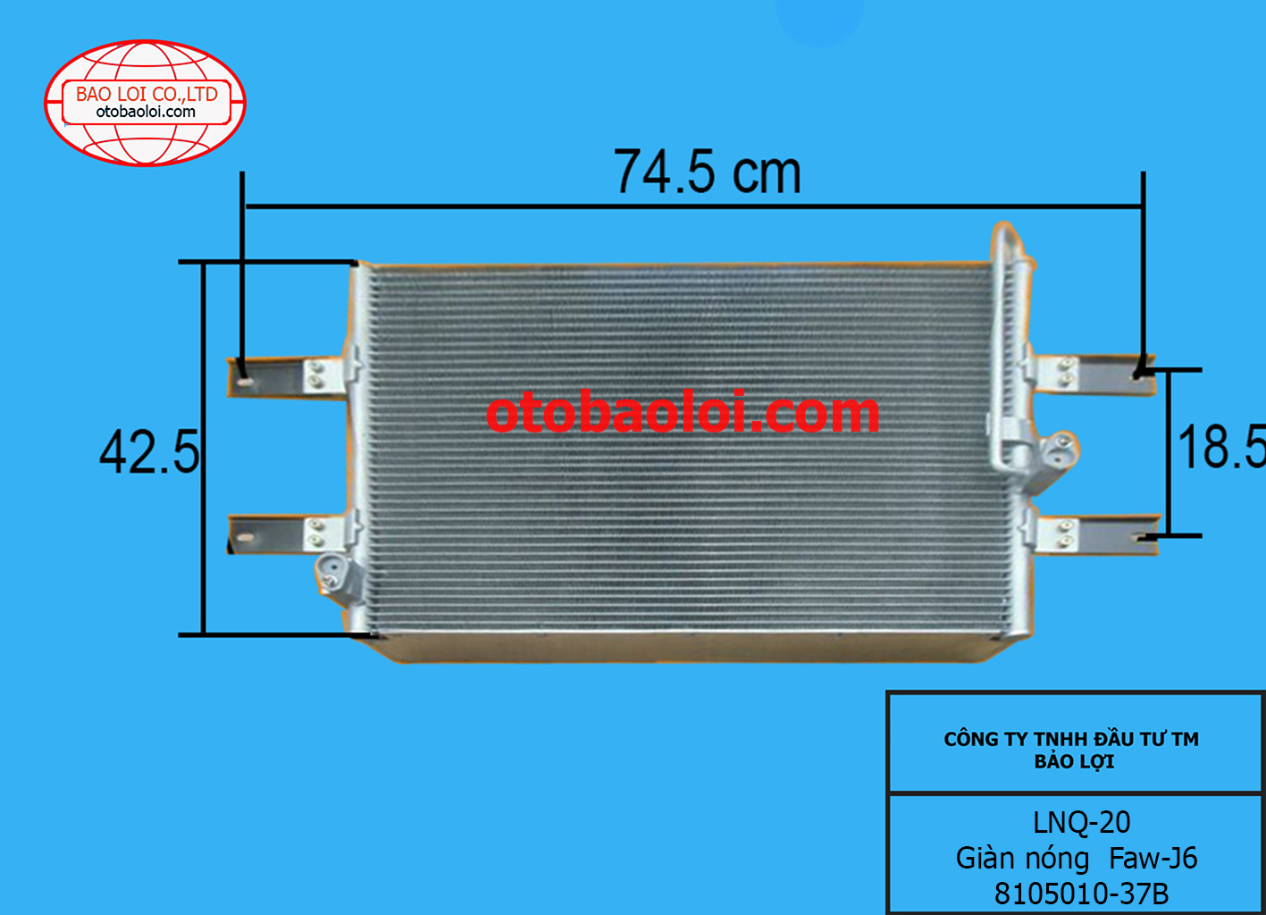 Giàn nóng  faw-j6 8105010-37B