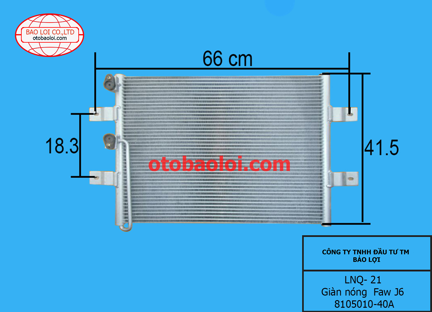 Giàn nóng  Faw J6 8105010-40A