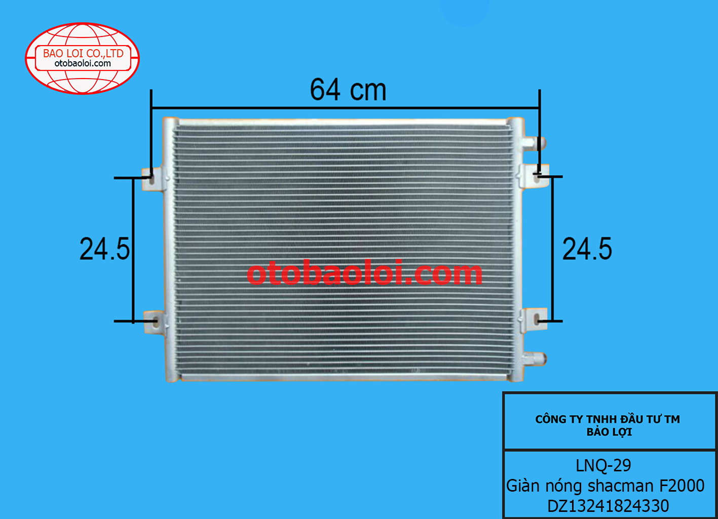 Giàn nóng shacman F2000 DZ13241824330