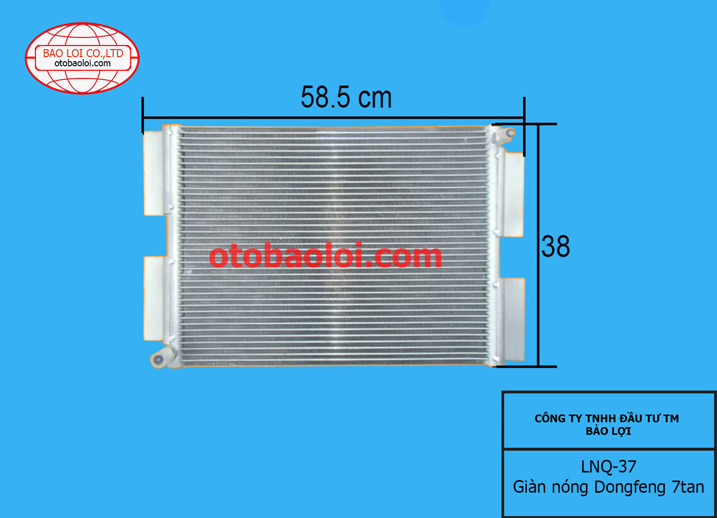 Giàn nóng  Dongfeng 7tan