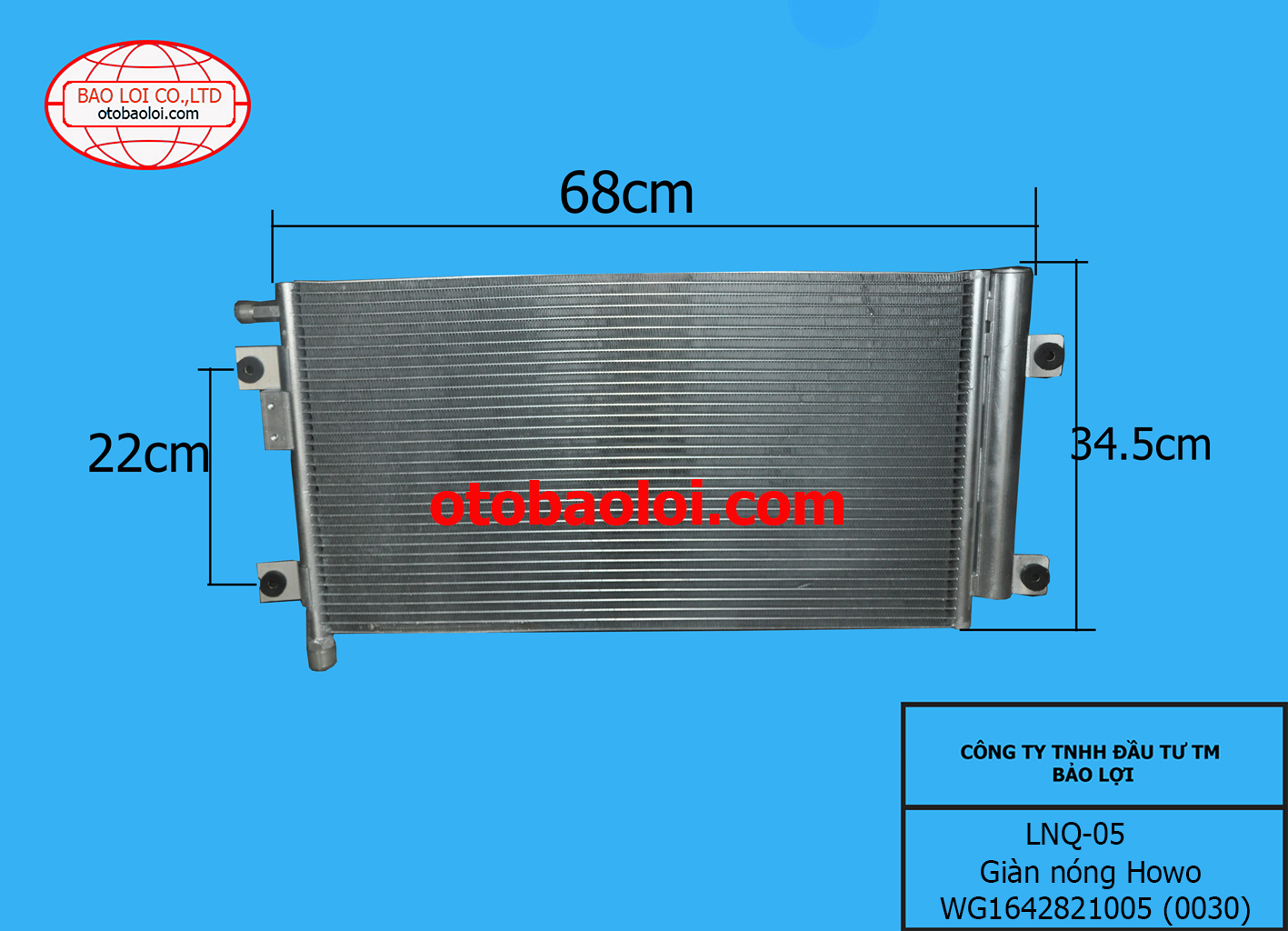 Giàn nóng Howo WG1642821005 (0030)