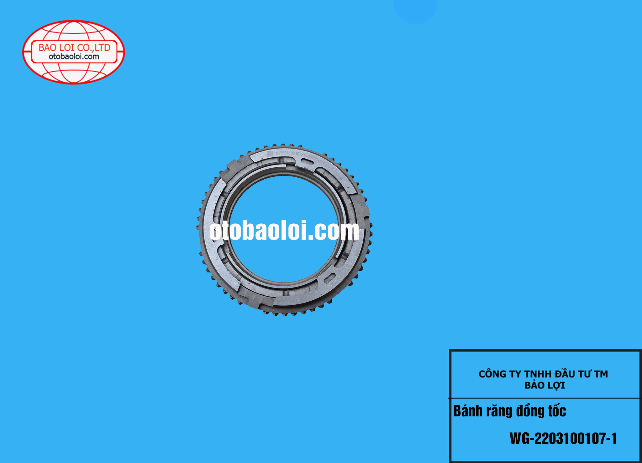 Bánh răng đồng tốc WG-2203100107-1