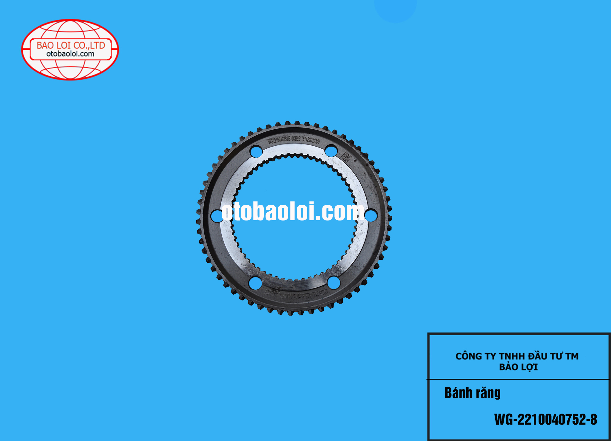 Bánh răng WG-2210040752-8