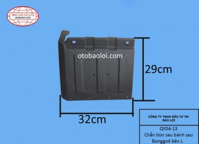 Chắn bùn sau bánh sau bongo 4 bên L