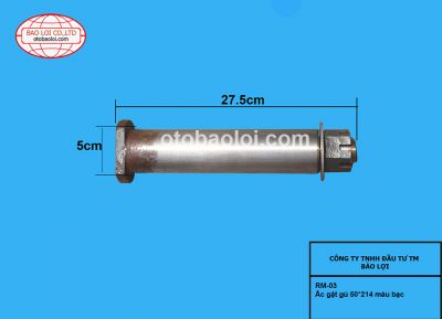 Ắc gật gù 50*214 màu bạc