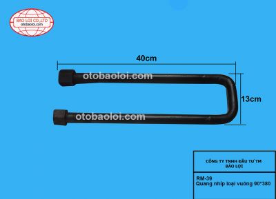 Quang nhíp loại vuông 90*380