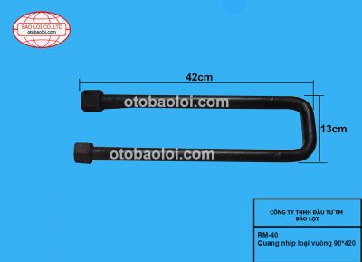 Quang nhíp loại vuông 90*420