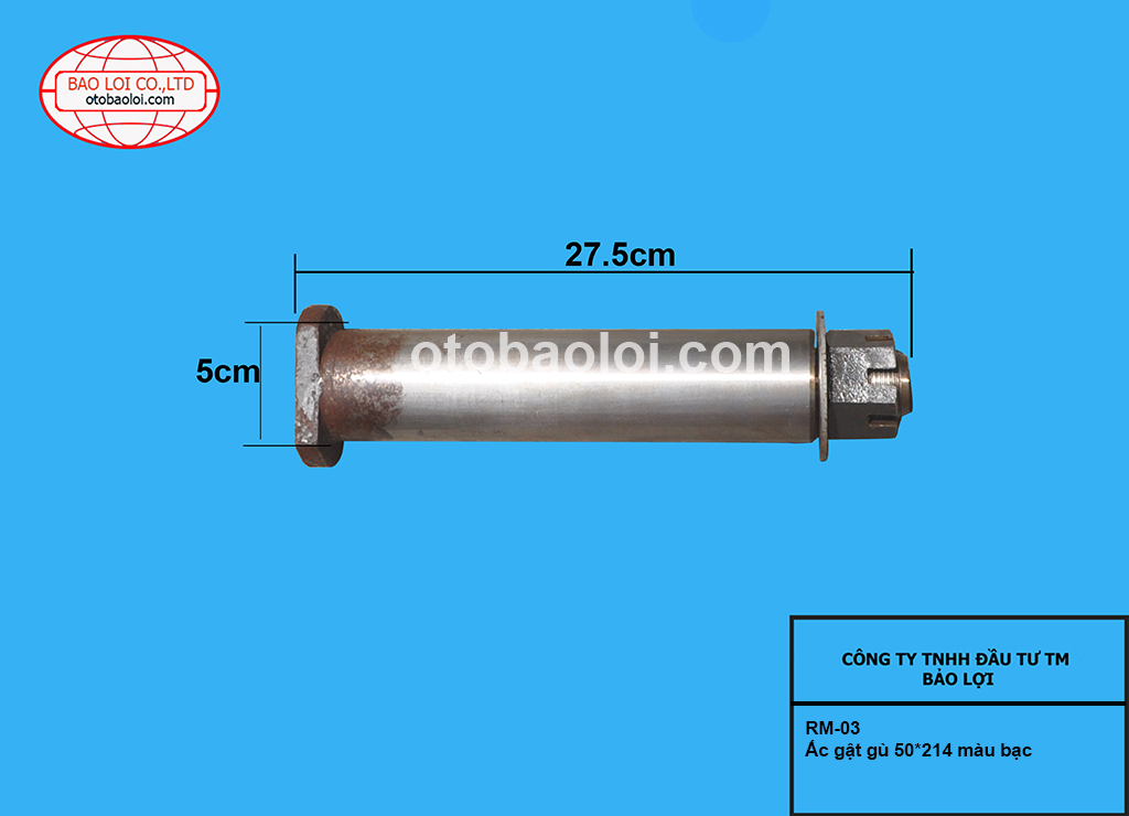 Ắc gật gù 50*214 màu bạc