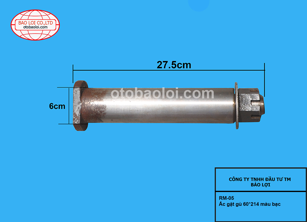 Ắc gật gù 60*214 màu bạc