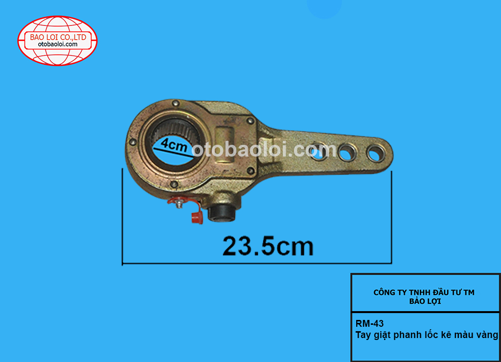 Tay giật phanh lốc kê (xăng tích 37 răng)