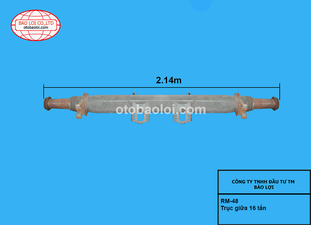 Trục giữa 16 tấn 