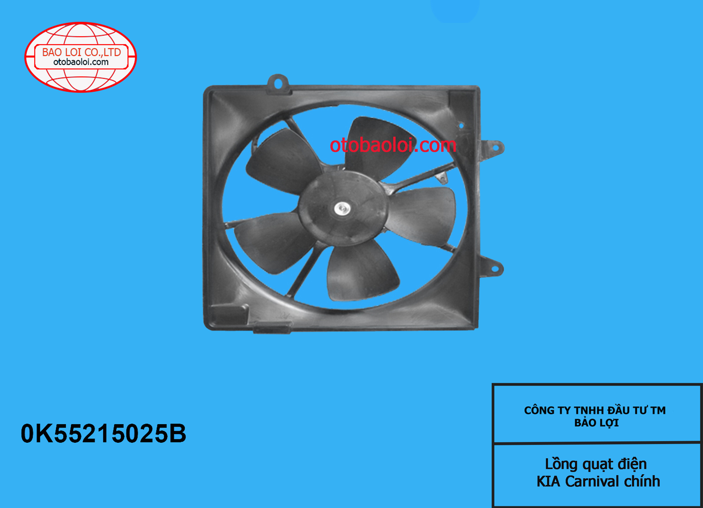 Lồng quạt điện KIA Carnival chính