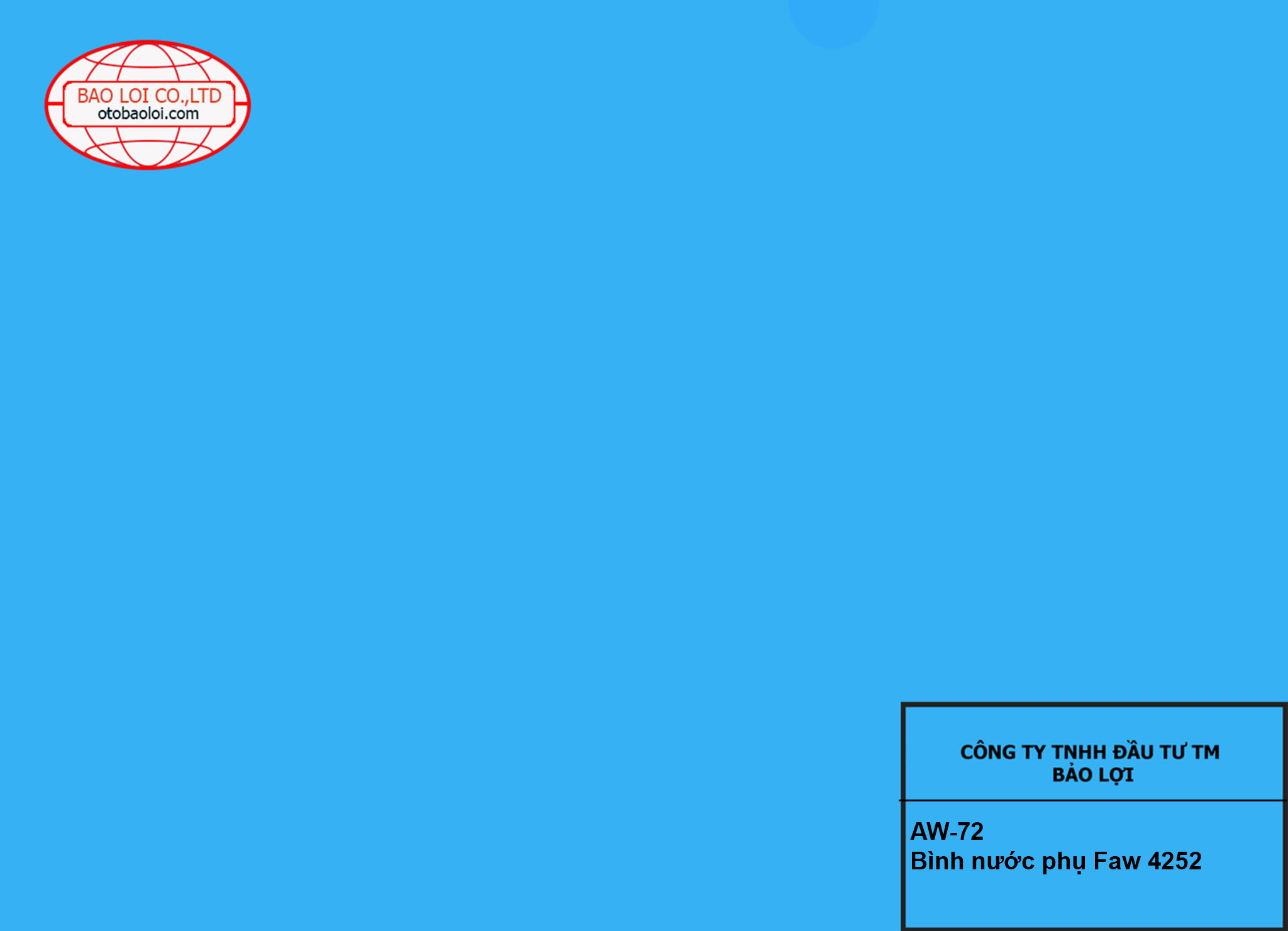 Bình nước phụ FAW 4252