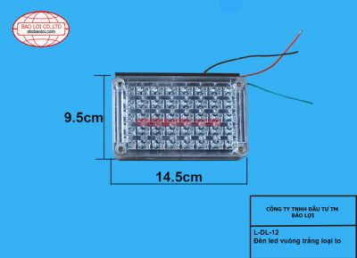 Đèn led vuông trắng loại to