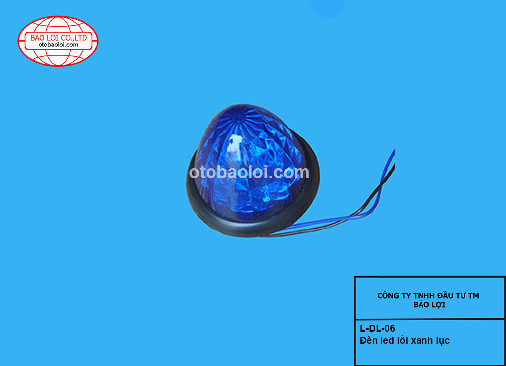 Đèn led lồi xanh lục