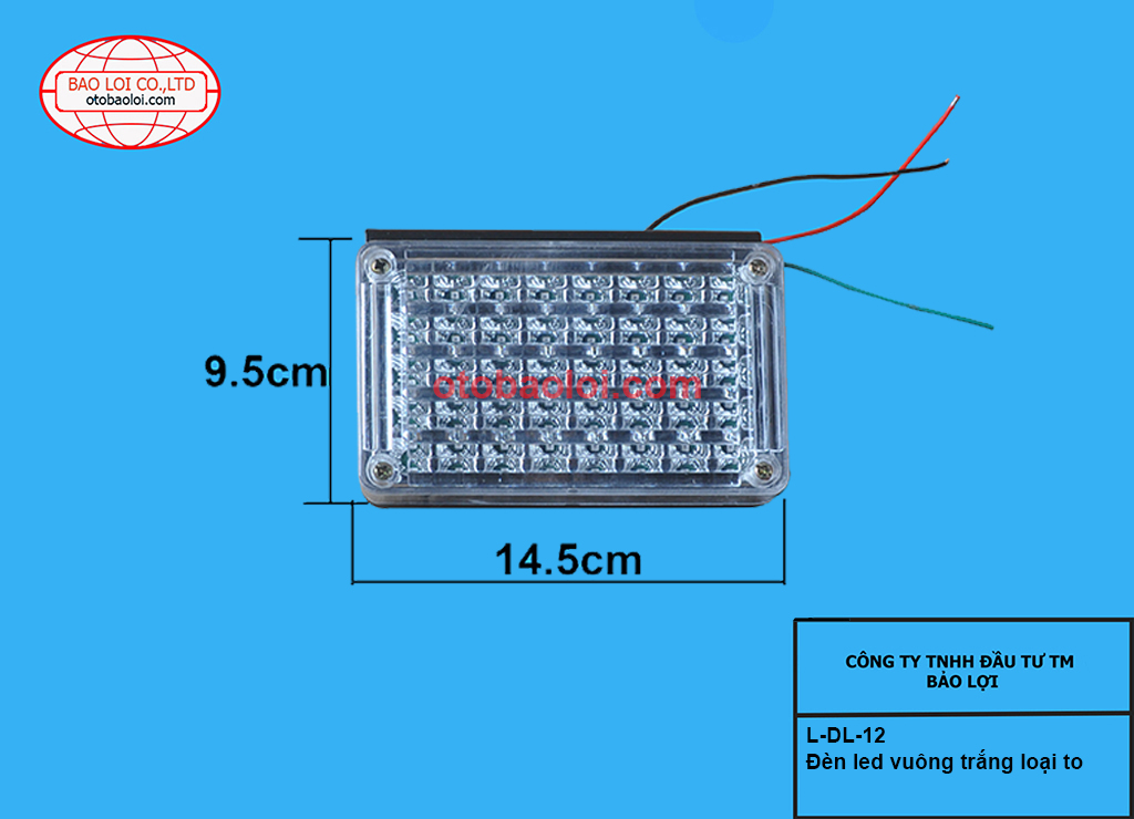 Đèn led vuông trắng loại to