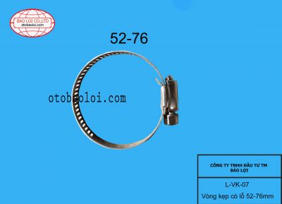 Vòng kẹp có lỗ 52-76mm