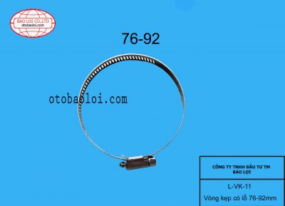 Vòng kẹp có lỗ 76-92mm