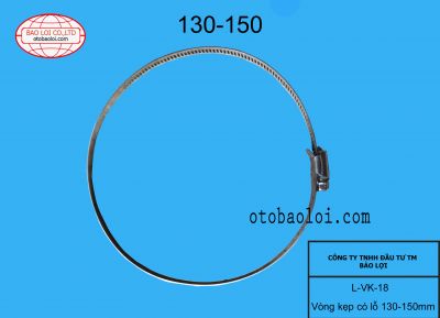 Vòng kẹp có lỗ 130-150mm