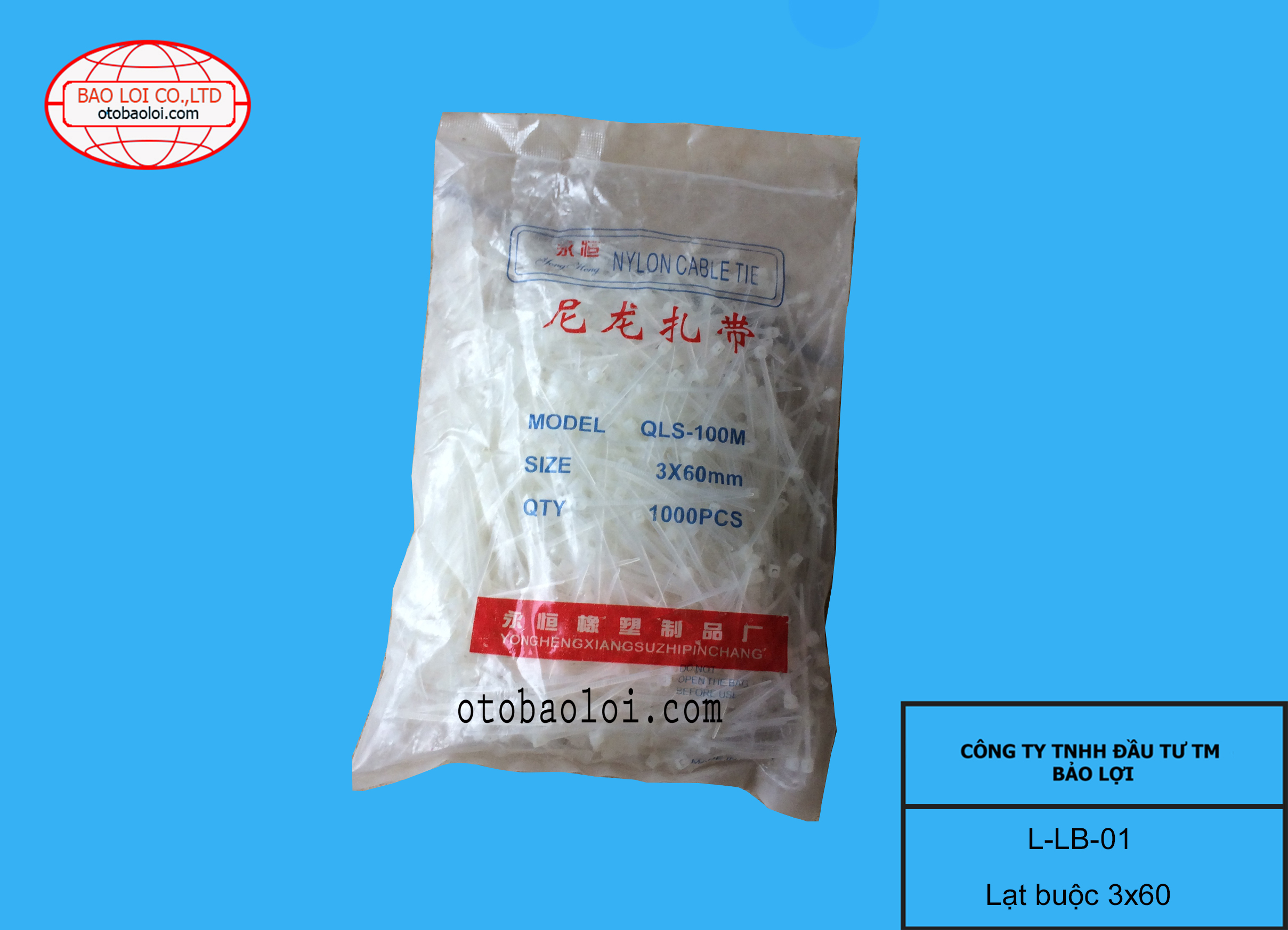 Lạt  buộc 3*60mm