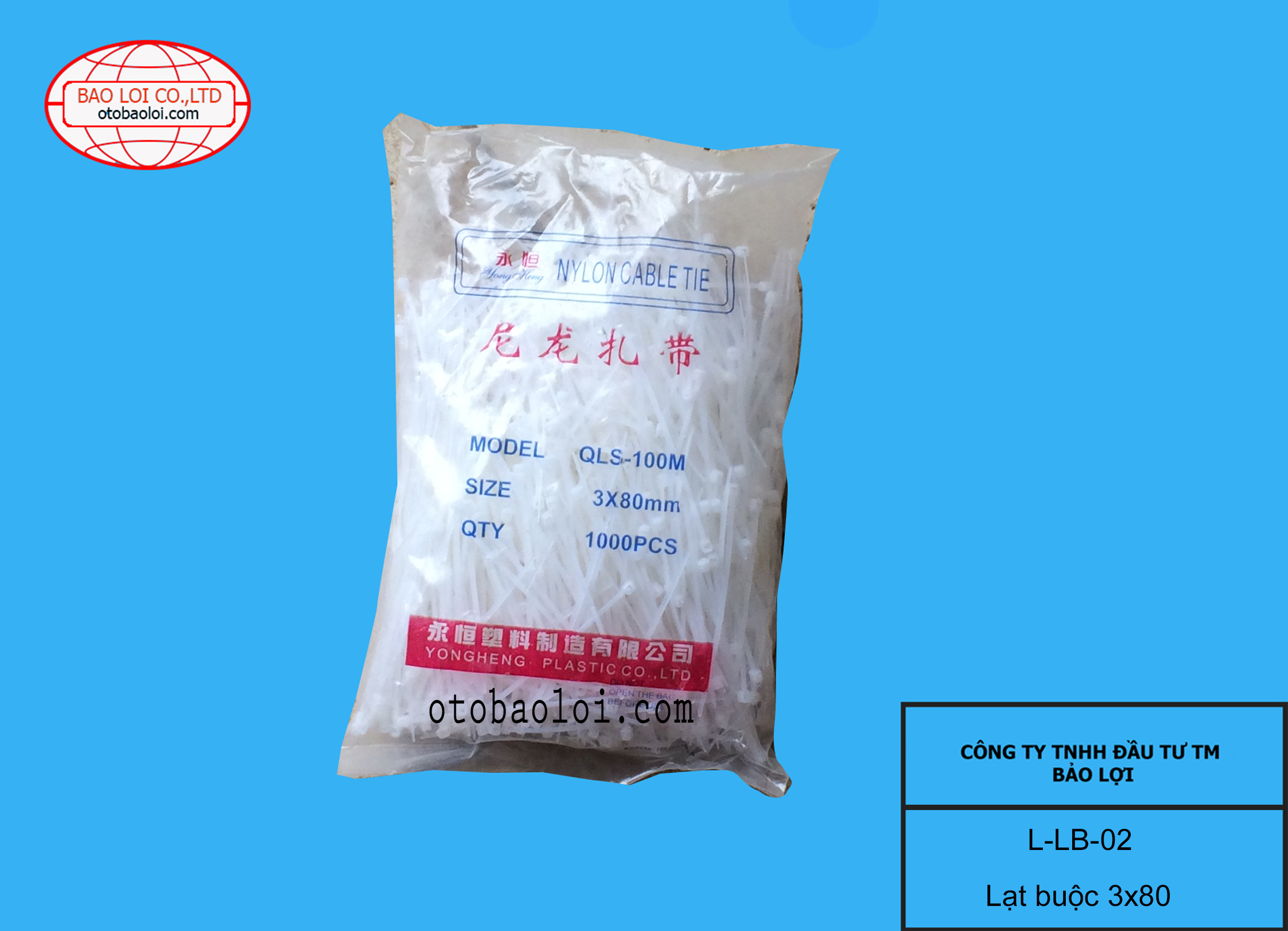 Lạt buộc 3*80mm