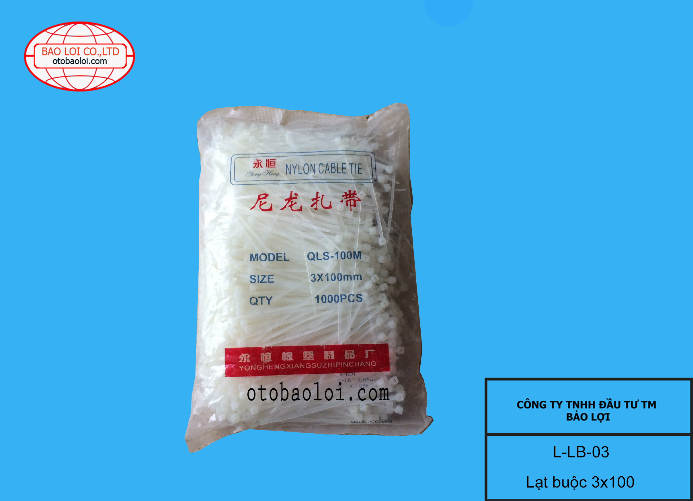 Lạt buộc 3*100mm