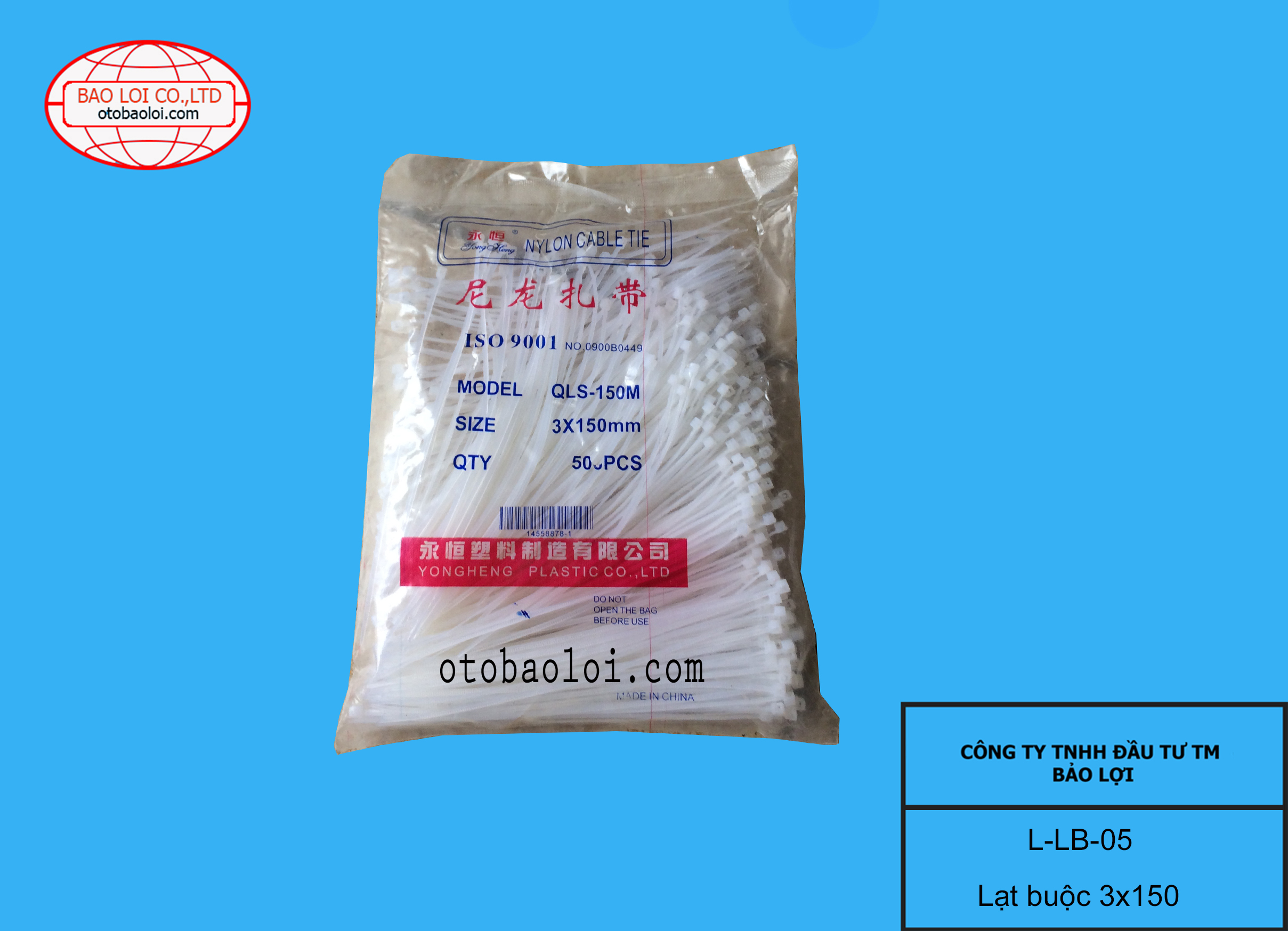 Lạt buộc 3*150mm