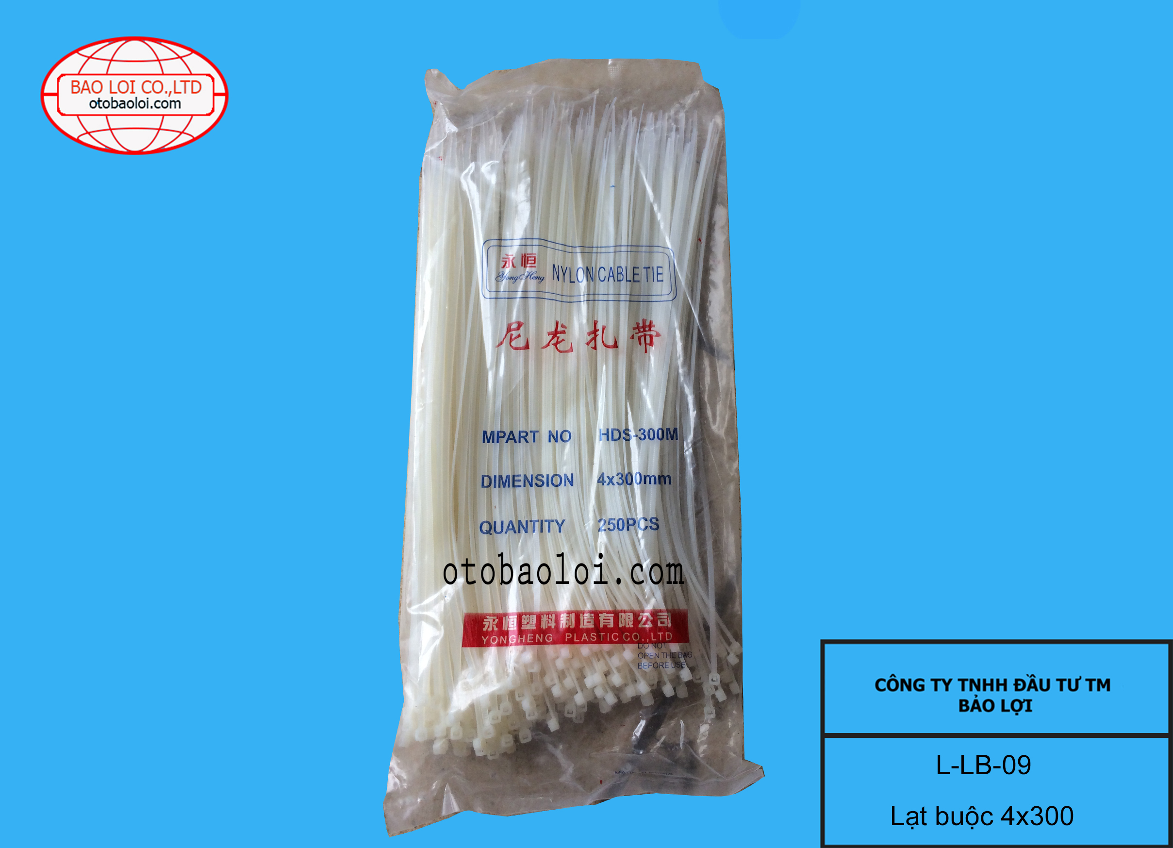 Lạt buộc 4*300mm