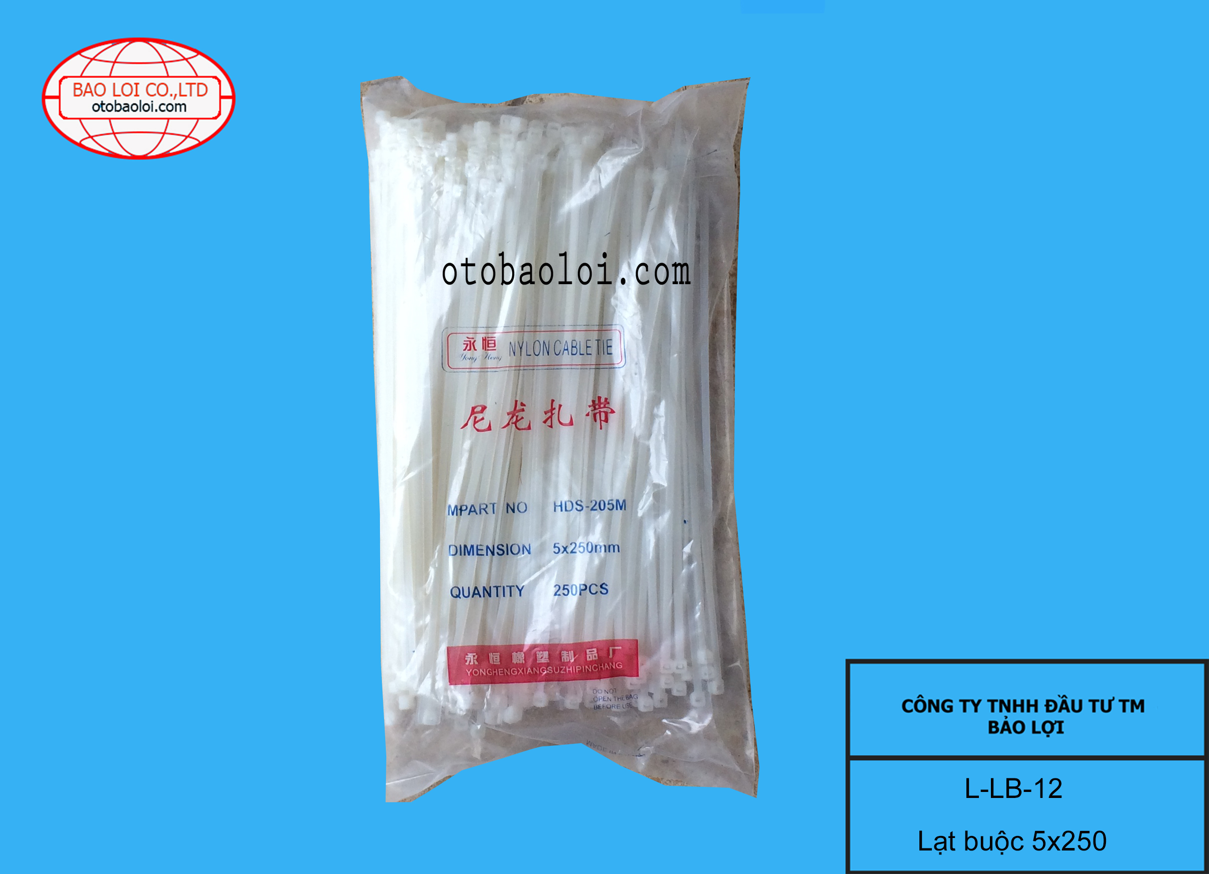 Lạt buộc 5*250mm