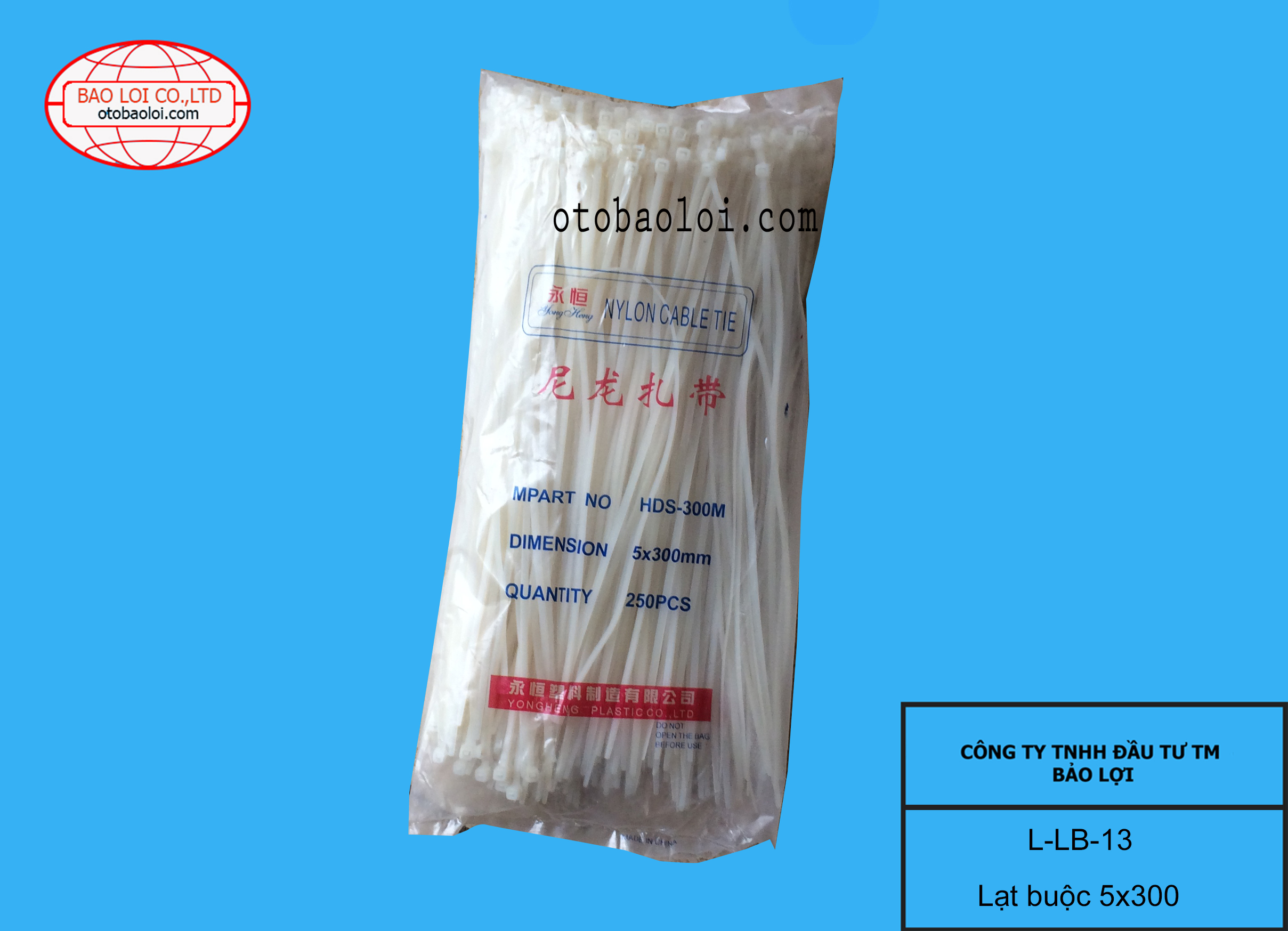 Lạt buộc 5*300mm