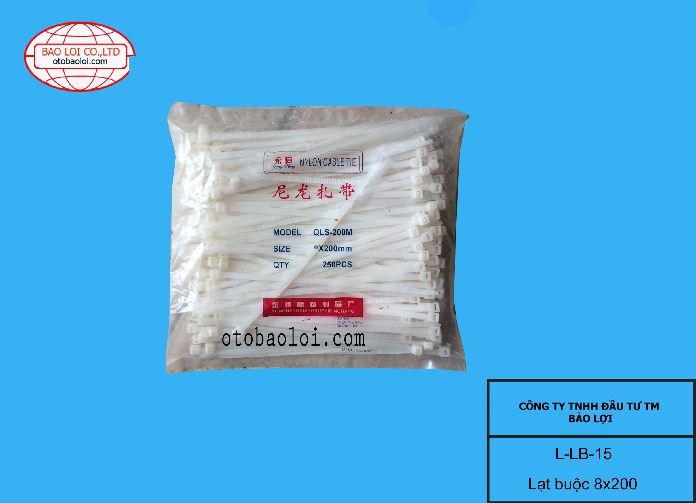 Lạt buộc 8*200mm