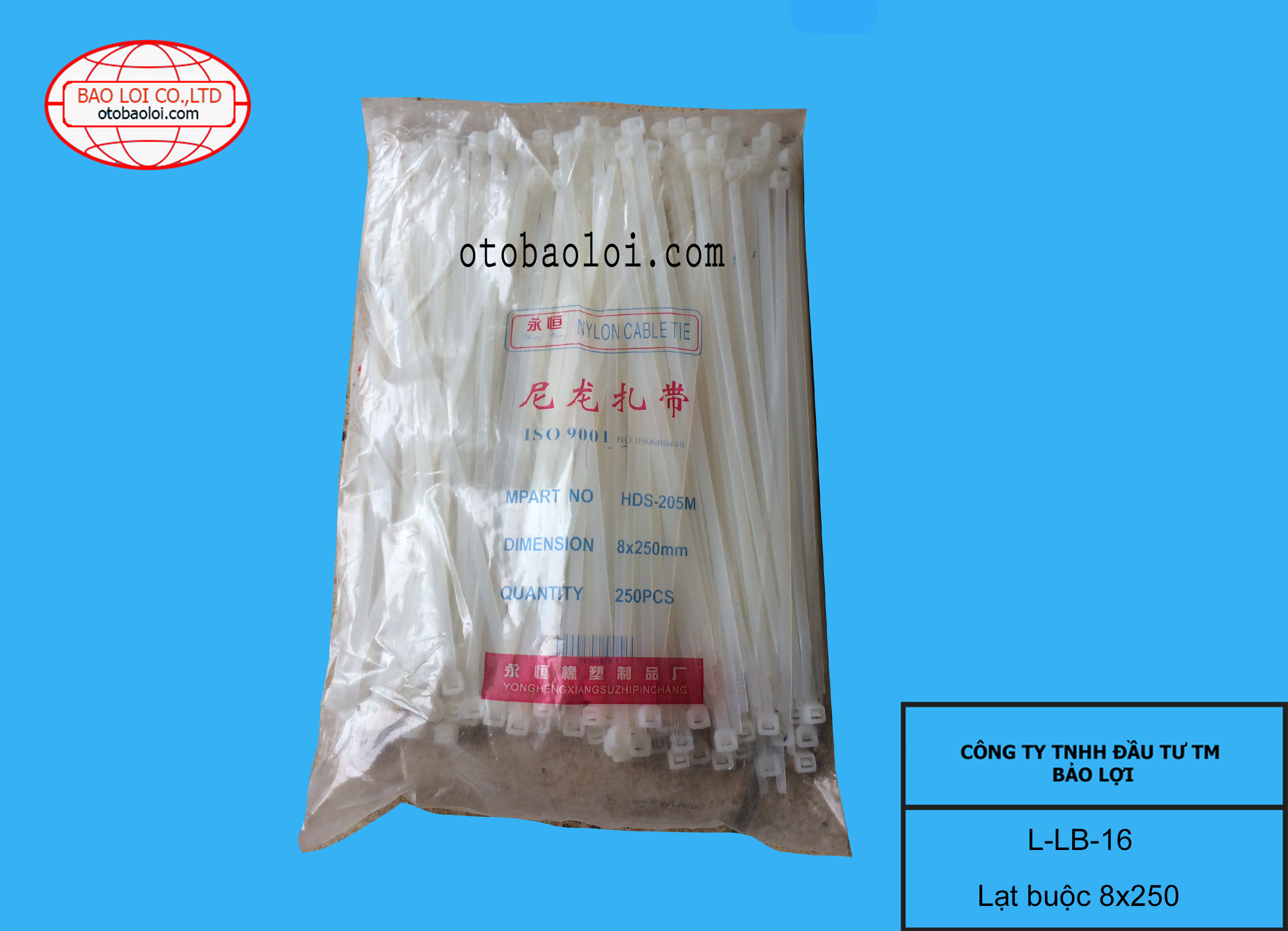 Lạt buộc 8*250mm