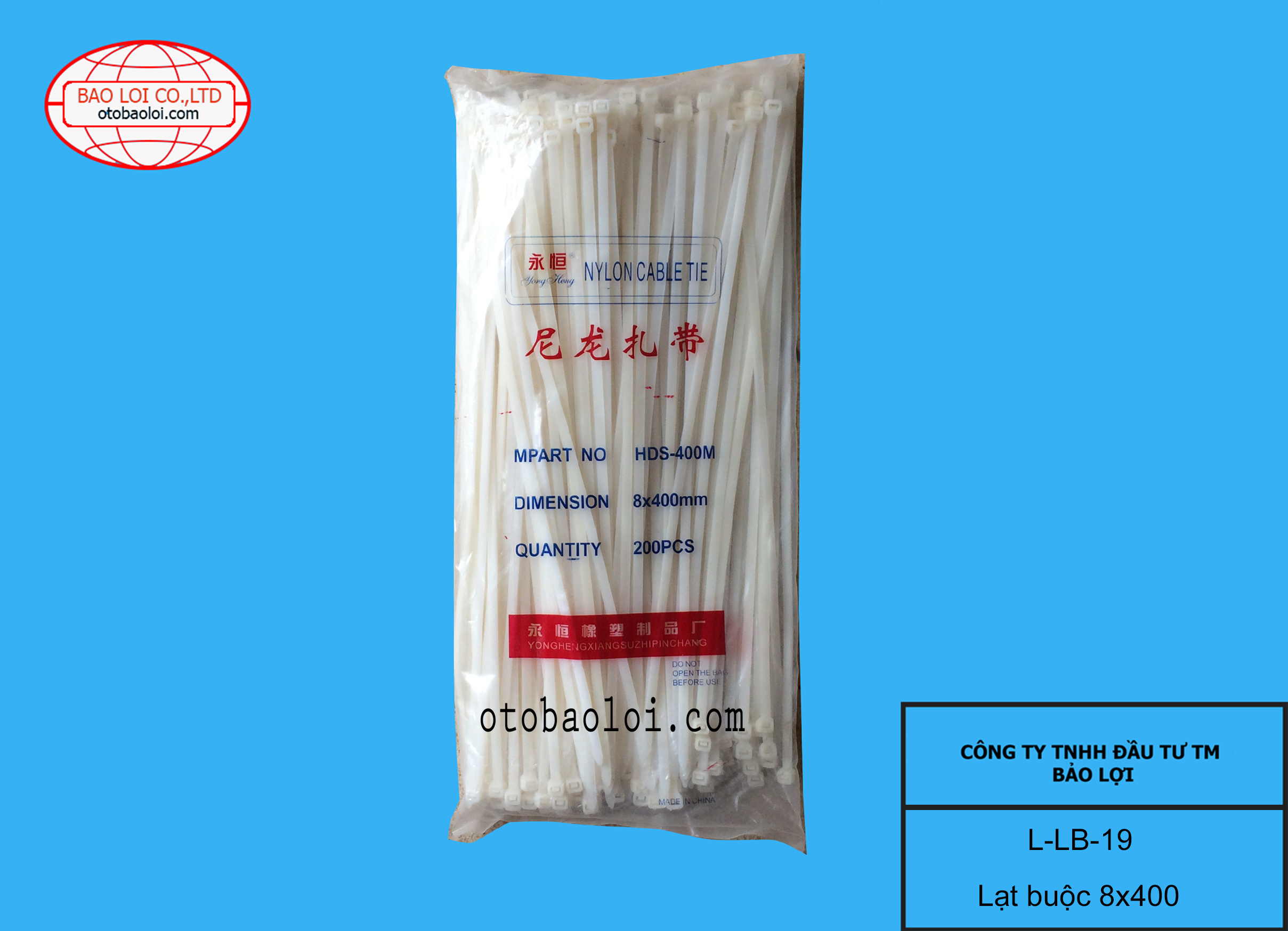 Lạt buộc 8*400mm