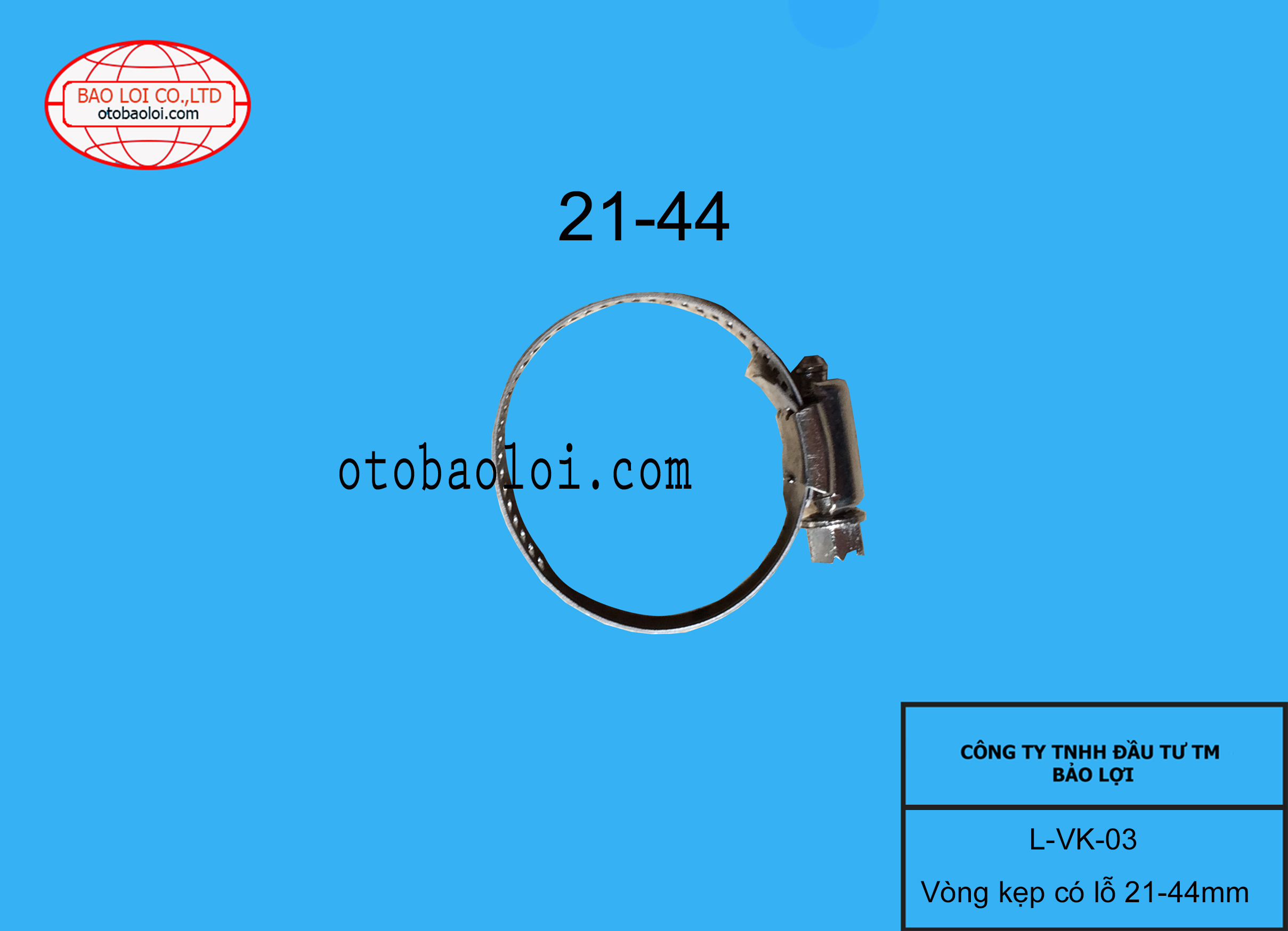 Vòng kẹp có lỗ 21-44mm