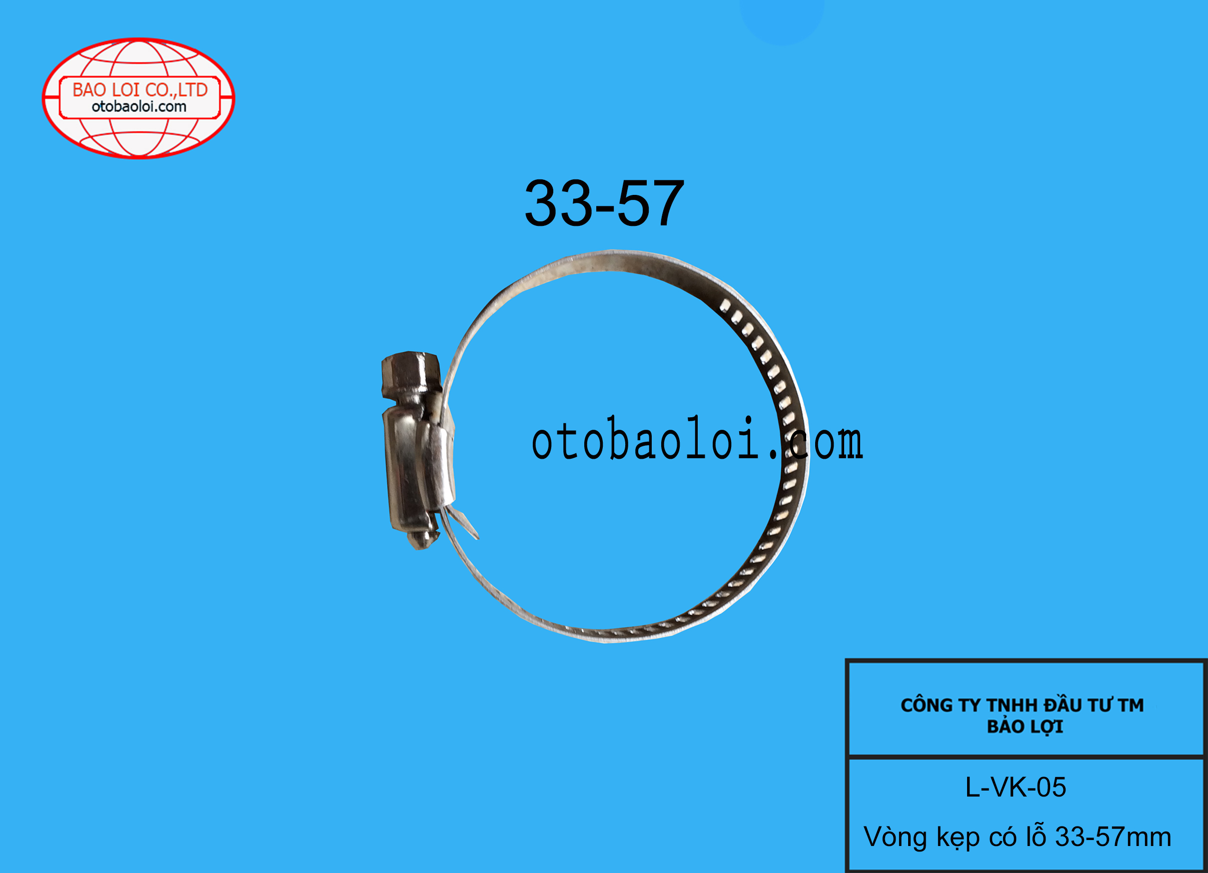 Vòng kẹp có lỗ 33-57mm