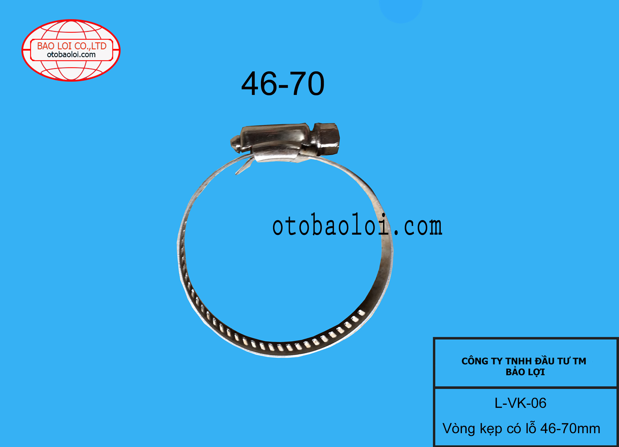 Vòng kẹp có lỗ 46-70mm