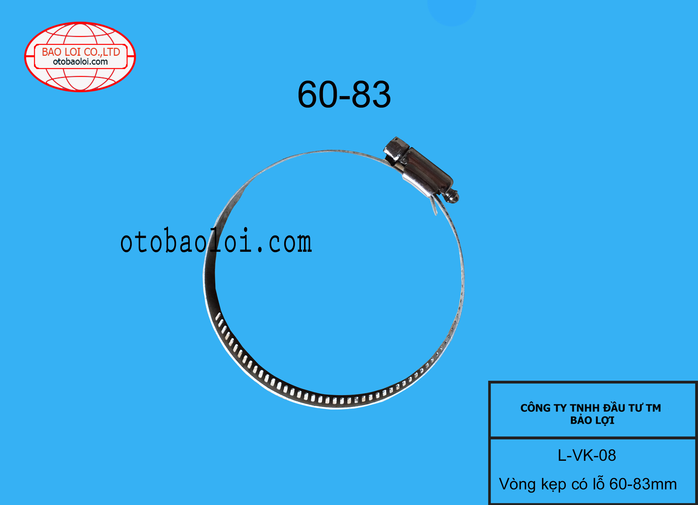 Vòng kẹp có lỗ 60-83mm
