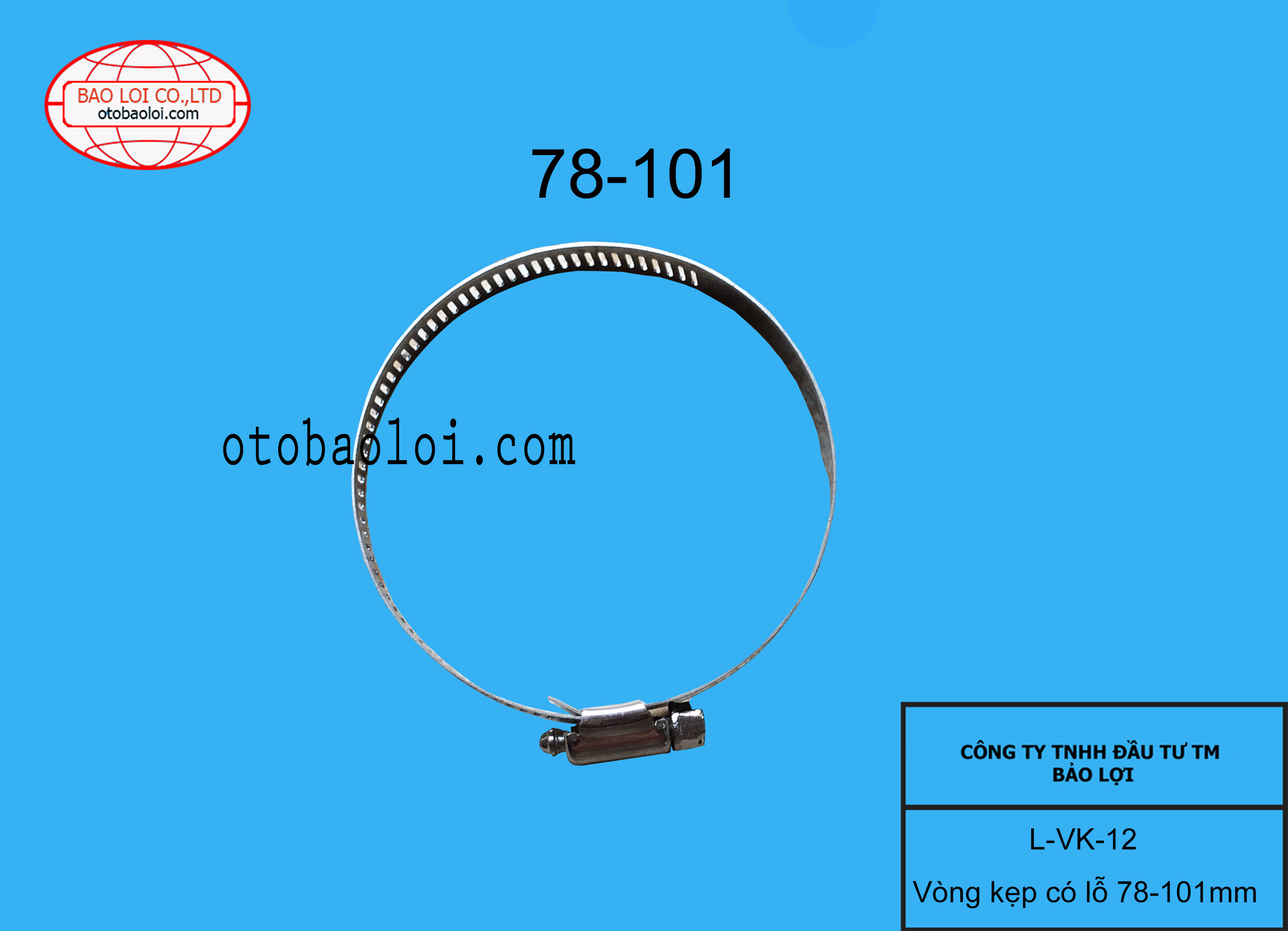 Vòng kẹp có lỗ 78-101mm